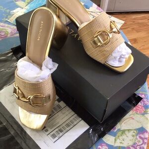Ann Taylor sandals chain link. Hard 2/find